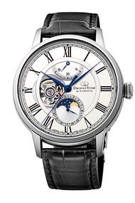 ORIENT STAR Moonphase Mechanical Classic Watch (White) - (RE-AM0001S)