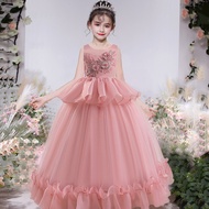 MQATZ ชุดปาร์ตี้เจ้าหญิงอย่างเป็นทางการสำหรับเด็กผู้หญิงเสื้อผ้างานแต่งงานสง่างามเด็กวัยหัดเดินชุดงา