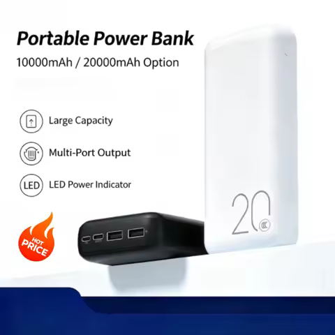 Power Bank 20000mAh Ultra Large Capacity Multi Port Gift Power Bank Portable and Long-lasting Mobile