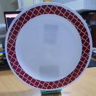 Corelle Crimson Trellis Dinnerplate round - | Authentic