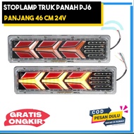 Stoplamp Truk 24 Volt PJ6 lampu Bak Truk 24 Volt Lampu Belakang Truk led 24 Volt Stop Lamp Truk