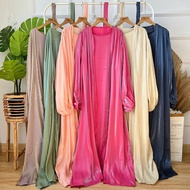 Shimmer Outer Silk Abaya Dress