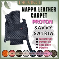 PROTON Satria Savvy Neo 5D 6D Car Floor Rear Mat Liner Carpet Custom Made PU Leather PREMIUM CARMAT