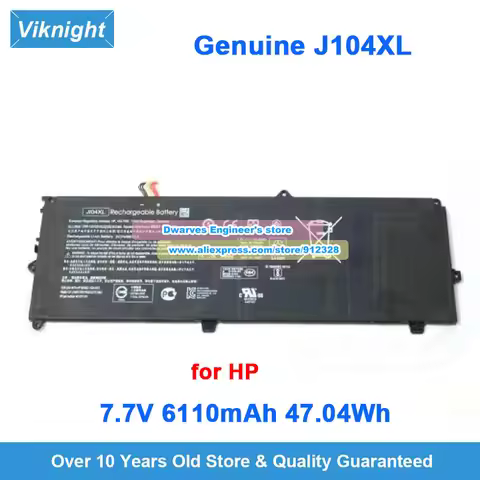Genuine J104XL HSTNN-UB7E Battery MG04 MG04XL 7.7V 6110mAh 47.04Wh for HP Elite x2 1012 G1 G2 1KE33A