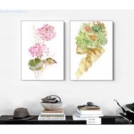 Frames Flower Posters and Prints Gallery Wall Art Canvas Painting Nordic Wall Pictures for Living Ro