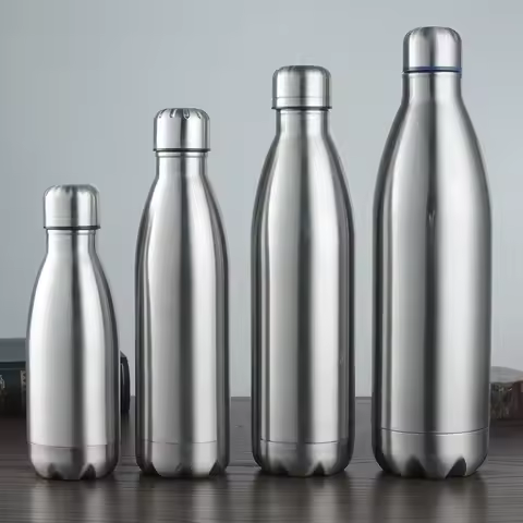 Stainless Steel Water Bottle 1 Liter, Drink Bottle for Sport Travel Cups, 500 750 1000ml Water Bottl