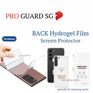 [SG] Premium BACK Film Samsung S25 Ultra S25+ S24 Ultra S23 Ultra S22 Ultra Screen Protector