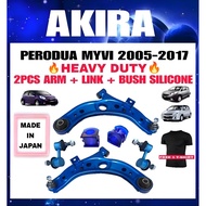 EL HEAVY DUTY  PERODUA MYVI OLD , ICON , LAGIBEST 05-2017 FRONT LOWER ARM + LINK + BUSH SILICONE SUS