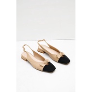 Jovie Marrie Two Tone Heels Beige