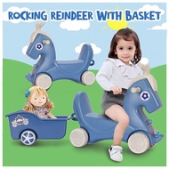 Baby Ride on Swing Horse Rocker Cradle Kids Play Toy Push Car Walker O665