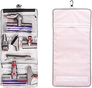 NEPHIPIDUS Multi Purpose Vacuum Cleaner Accessories Storage Bag,Hang Storage Bag for Vacuum Cleaner Tool Storage, Travel Carrying Protective Case for Airwrap Styler or Tool Accessories (White)