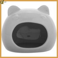 Ceramic Hamster House Small Animal Hideout for Gerbils and Chinchillas Habitat Hamster Cage Nest Ham