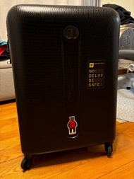 法國大使 Delsey Paris 25 inch hard suitcase 黑色 25吋行李箱 行李喼 with TSA lock