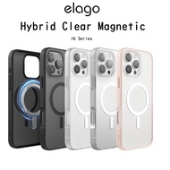 ELAGO Hybrid Clear Magnetic Premium Shockproof Case From America For iPhone16/16Plus/16Pro/16Promax