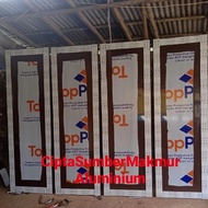 Terbaru Pintu Kamar Mandi Aluminium Acp Full Panel Minimalis (Full