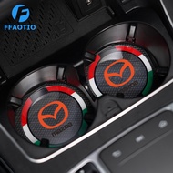 FFAOTIO Car Cup Holder Mat Anti Slip Mat Car Interior Accessories For Mazda 3 6 5 CX3 2 RX7 CX5 CX8 RX8 CX9 Axela MX5