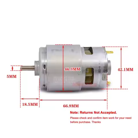 MABUCHI RS-775WC-8514 Motor DC 12V 14.4V 18V 19.2V High Speed Torque High Power 775 Motor For Electr