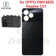 For OPPO Realme C51 RMX3830 Battery Back cover Housing middle frame + Button + LCD Front frame + Len