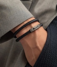 男士復古編織皮繩 真皮手鍊 女生牛皮手環 簡約設計送男友禮物