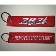 Keychain REMOVE BEFORE FLIGHT Boeing B787 Dreamliner