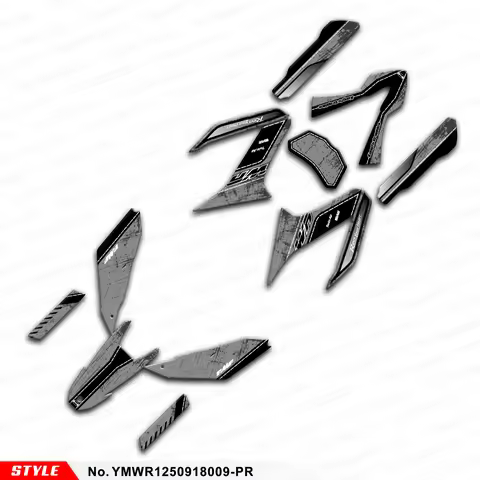 JY RACING Dirtbike Graphic Racing Sticker for Yamaha WR125R 125X WR125SM WR155R 09 10 11 12 13 14 15