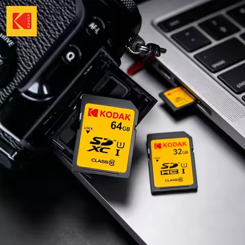 KODAK SD Card 32GB 64GB 128GB Class 10 U1 V30 High Speed Memory Card SDXC for DSLR Camera 4K Video