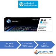 HP 206A Cyan Original LaserJet Toner Cartridge [W2111A]