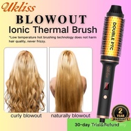 UKLISS BLOWOUT BOOST Ionic Thermal Brush Pembentuk Rambut 1.25 inci, Sisir Pembentuk Rambut, Penstai