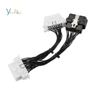 16 Pin OBD2 OBDii OBD2 Splitter Extension Cable One Male to Two Female Y Cable OBD2 Splitter Extensi