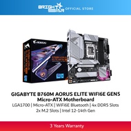 GIGABYTE B760M AORUS ELITE WIFI6E GEN5 Micro-ATX Motherboard