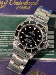 🌈🌈新返貨啦🌈🌈💳連出世卡💳Vintage 盲眼仔 Rolex Submariner 14060M  ❤️💚SM黑面 💙🧡尾期內刻字大熱款式😍 連原裝勞力士潛水鋼帶👔VU1991（廣華街店）