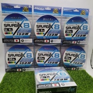 PROGA BRAIDED LINE SAVAGE X8 150M (MULTI COLOUR)
