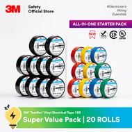 {Value Deal} [20 ROLLS BUNDLE] 3M™ Temflex 160 Electrical Tape/ Colour Vinyl Tape/ PVC Insulation Wi