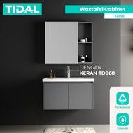 TIDAL Wastafel Kabinet Set Minimalis Cermin Kamar Mandi Tidal TD154