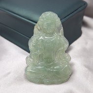 晴水冰種度母觀音吊墜 |天然緬甸玉A貨翡翠