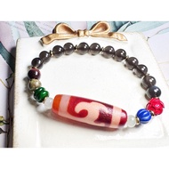Tibetan Dzi Beads Carnelian Green Tara Dzi Beads Tibetan Old Mine Carnelian Green Tara Dzi Beads 38.