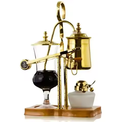 HOT SALES Stainless Steel Gold Silver Syphon Siphon Espresso Vacuum Coffee Maker Machine Belgium Roy