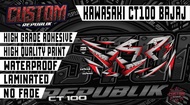 Kawasaki CT100 BAJAJ Stock Decals Set