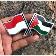 Palestine Indonesian Flag badge Emblem