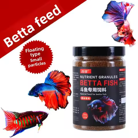 LONGNIAN Premium Betta Fish Food - Micro Floating Pellets for Siamese Fighting Fish & Small Tropical