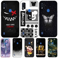 Case For ZTE Blade A51 Case Back Phone Cover Protective Soft Silicone Black Tpu Dark Background