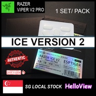 Esports Tiger Ice V2 (Version 2) skates for Razer Viper V2 Pro PTFE Gaming mouse skates & feet