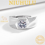 18k White Gold Men's Luxury Temperament Fashion Ring