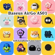 【imamura】 For Baseus AirGo AS01 Case Summer Style Cartoon Soft Silicone Earphone Case Casing NO.1
