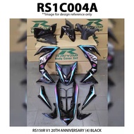 Rapido Coverset cover set (sticker Tanam) RS150 RS150R V1 20th Anniversary (4) Black