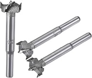 uxcell Forstner Wood Boring Drill Bits 18mm 19mm 20mm Dia. Hole Saw Carbide Alloy Steel Tip Round Sh
