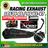 Apido exhaust LC135 4s / 5s v1 to v7 28MM / 30MM cutting standard apido ekzos Lc135 exzos