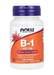 NOW Foods, B-1, 100 mg, 100 Tablets