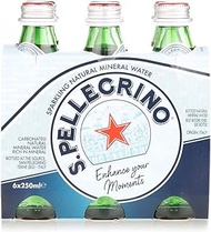San Pellegrino Sparkling Mineral Water Glass, 250ml (Pack of 6)