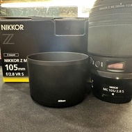 行貨99% Nikon z 105mm F2.8 VR S MC 保到2024年4月 105 2.8